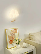TinyGlow & Co™ Cloud Wall Lamp – Cream Cartoon LED Night Light for Kids