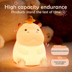 TinyGlow & Co™ Animal Silicone Night Light – Rechargeable Touch Sensor LED Lamp