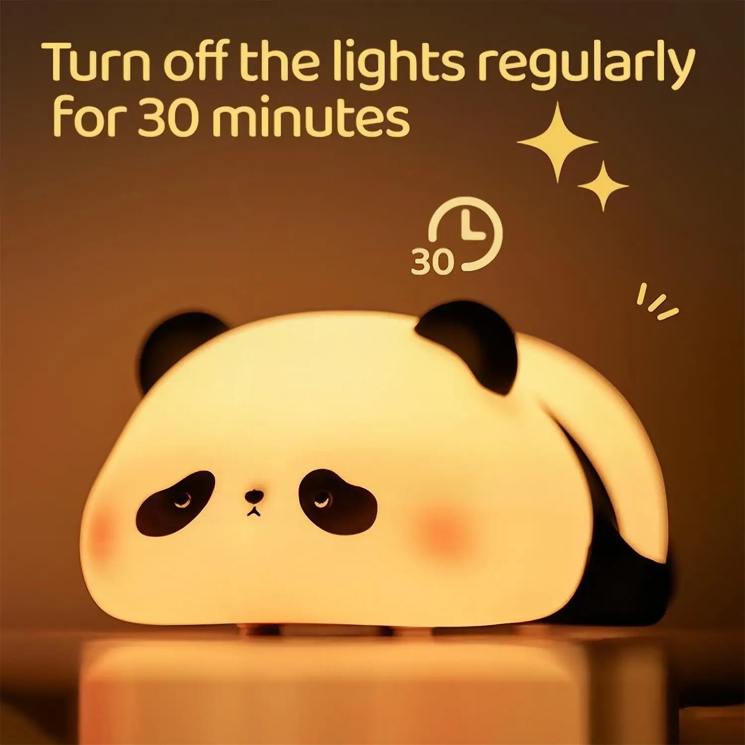 Cute Silicone Night Lights Sheep Cartoon Bedroom Lamp for Children's Room Decor Rechargeable Timing Dimming Sleep Night Light