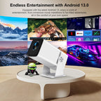 TinyGlow & Co™ ThundeaL TD80W Full HD 1080P Portable Projector with Android WiFi for 2K 4K Video Home Theater Cinema Beam Projetor