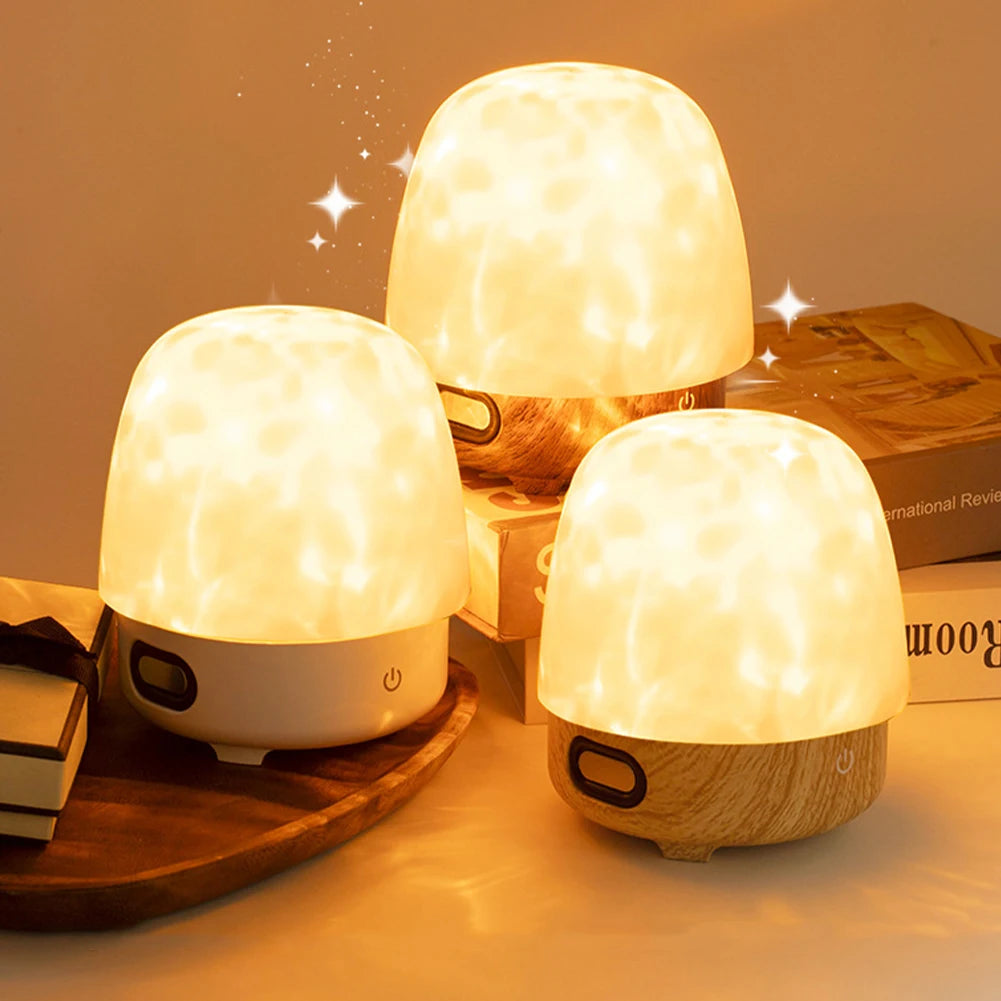 TinyGlow & Co™ Ocean Wave Projector Light with Bluetooth Speaker & Remote Control