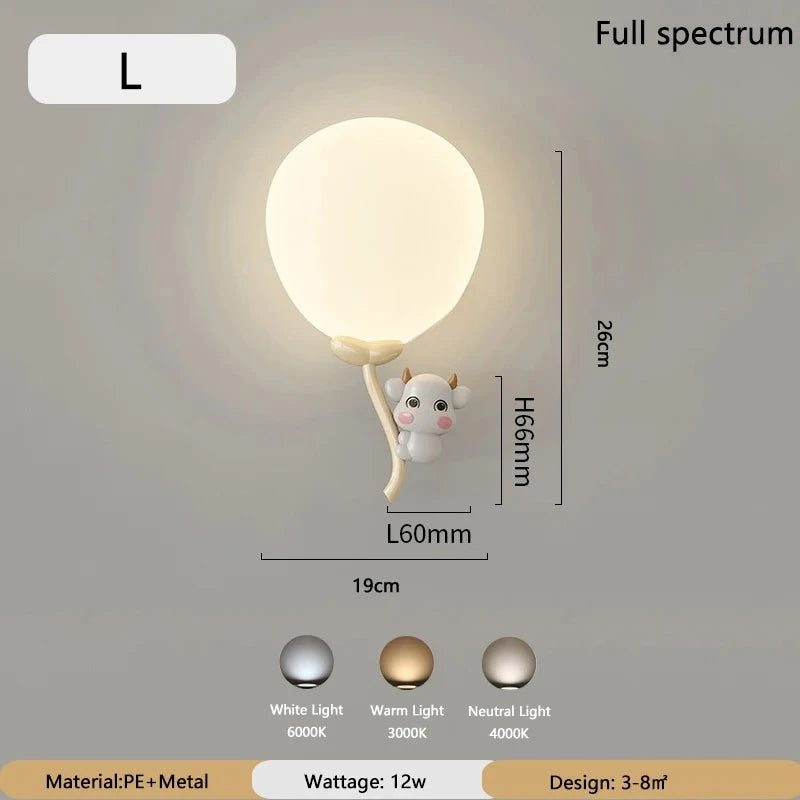 TinyGlow & Co™ Cloud Wall Lamp – Cream Cartoon LED Night Light for Kids