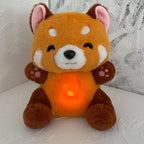 TinyGlow & Co™ Red Panda Breathing Plush Toy with Music & Lights