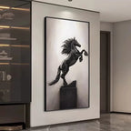 TinyGlow & Co™ Modern Lustre Interior Wall Light - Luxury Horse Painting with Remote Control