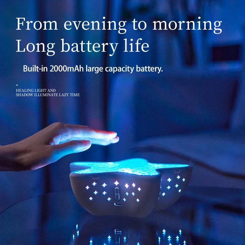 TinyGlow & Co™ Starfish LED Night Light - Ocean Wave Projector Lamp