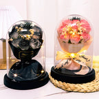 TinyGlow & Co™ Eternal LED Rose in Acrylic Dome - Forever Flower Valentine's Gift