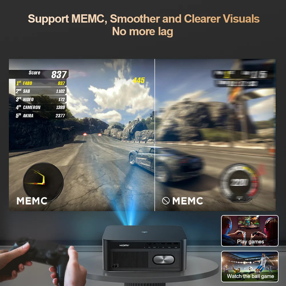 TinyGlow & Co™ ThundeaL TD98 Pro 4K Projector 3000ANSI Android WiFi Home Theater