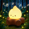 TinyGlow & Co™ Campfire Night Light – White Noise LED Atmosphere Lamp for Kids