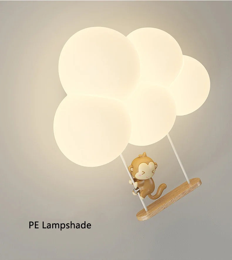 TinyGlow & Co™ Cloud Wall Lamp – Cream Cartoon LED Night Light for Kids