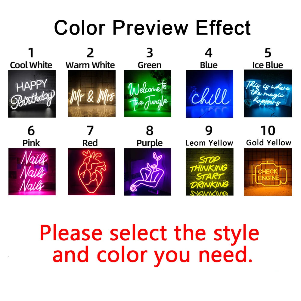 TinyGlow & Co™ All You Need is Love LED Neon Sign - Custom Wall Art Light for Bedroom & Wedding