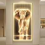 TinyGlow & Co™ Luxury LED Wall Lamps - Horse Painting with Black Border for Corridor & Living Room