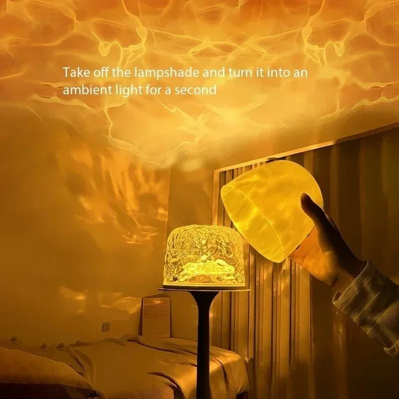 TinyGlow & Co™ LED Water Ripple Projection Desk Lamp