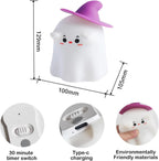 TinyGlow & Co™ Papa Puppy Silicone LED Night Light – Touch Sensor Dog Lamp for Kids