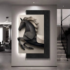 TinyGlow & Co™ Horse Entrance LED Wall Lamp - Luxury Mural Light for Hallway & Background Décor