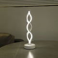 TinyGlow & Co™ Modern Spiral LED Desk Lamp – USB Tri-Color Button Controlled Light