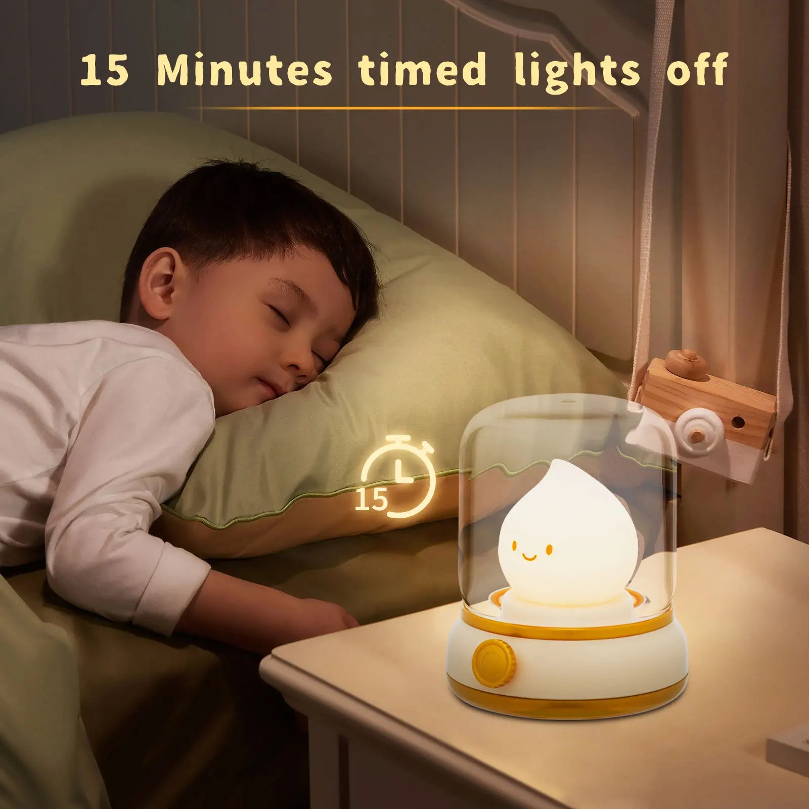 TinyGlow & Co™ LED Flameless Candle Night Light – USB Rechargeable Ambient Lamp
