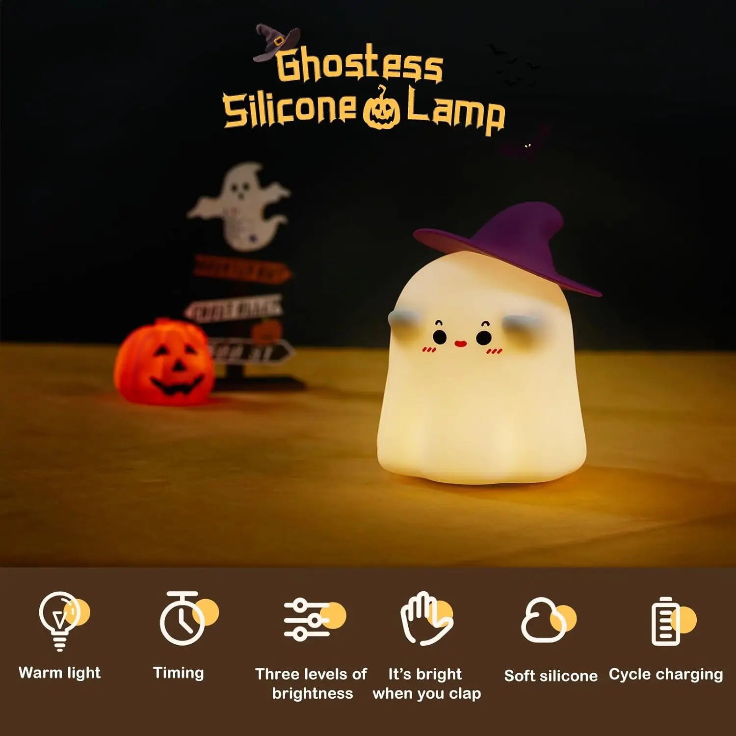 Silicone LED Papa Puppy Night Light animallamp Touch Sensor Dog Night Lamp Children Kid Bedside Bedroom Decor Birthday Gifts