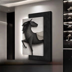 TinyGlow & Co™ Horse Entrance LED Wall Lamp - Luxury Mural Light for Hallway & Background Décor