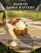 TinyGlow & Co™ Campfire Night Light – White Noise LED Atmosphere Lamp for Kids