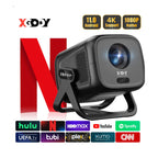 TinyGlow & Co™ XGODY 4K Short Throw Projector 450ANSI Android 11 Autofocus WiFi6