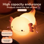 TinyGlow & Co™ Papa Puppy Silicone LED Night Light – Touch Sensor Dog Lamp for Kids