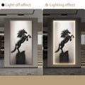 TinyGlow & Co™ Modern Lustre Interior Wall Light - Luxury Horse Painting with Remote Control
