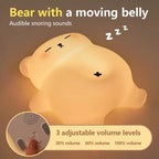 TinyGlow & Co™ Animal Silicone Night Light – Rechargeable Touch Sensor LED Lamp