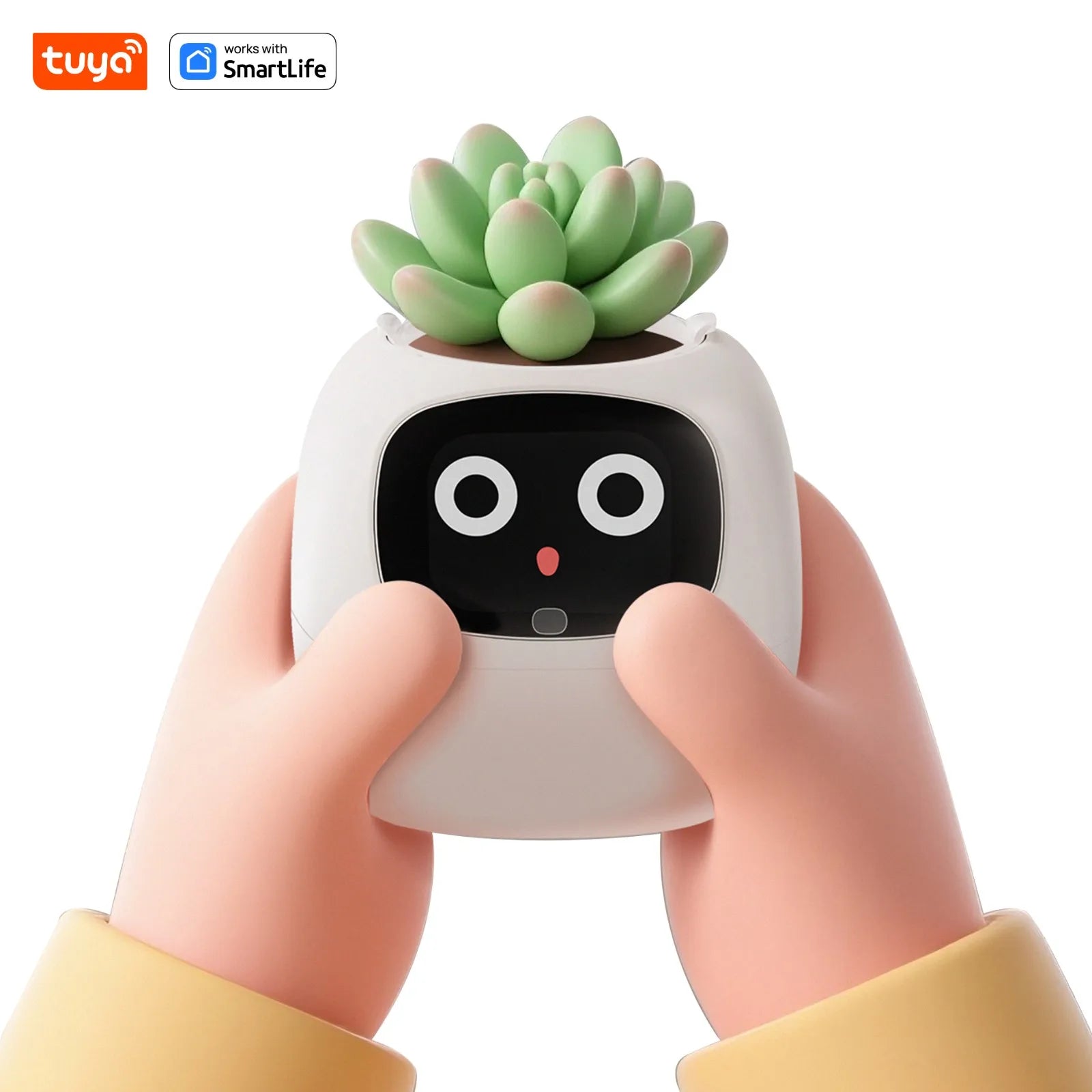 TinyGlow & Co™ Smart AI Plant Pot - Intelligent Garden System with App Control & 7 Sensors
