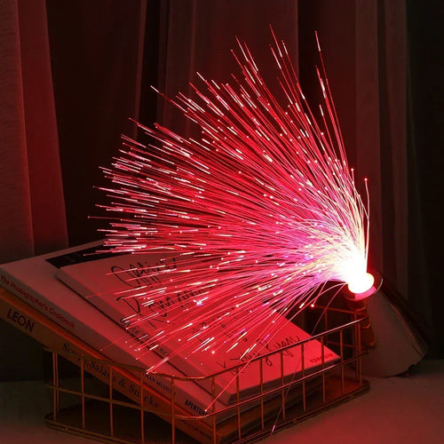 TinyGlow & Co™ 7-Color LED Fiber Optic Starry Atmosphere Light - Multi-Color Night Lighting