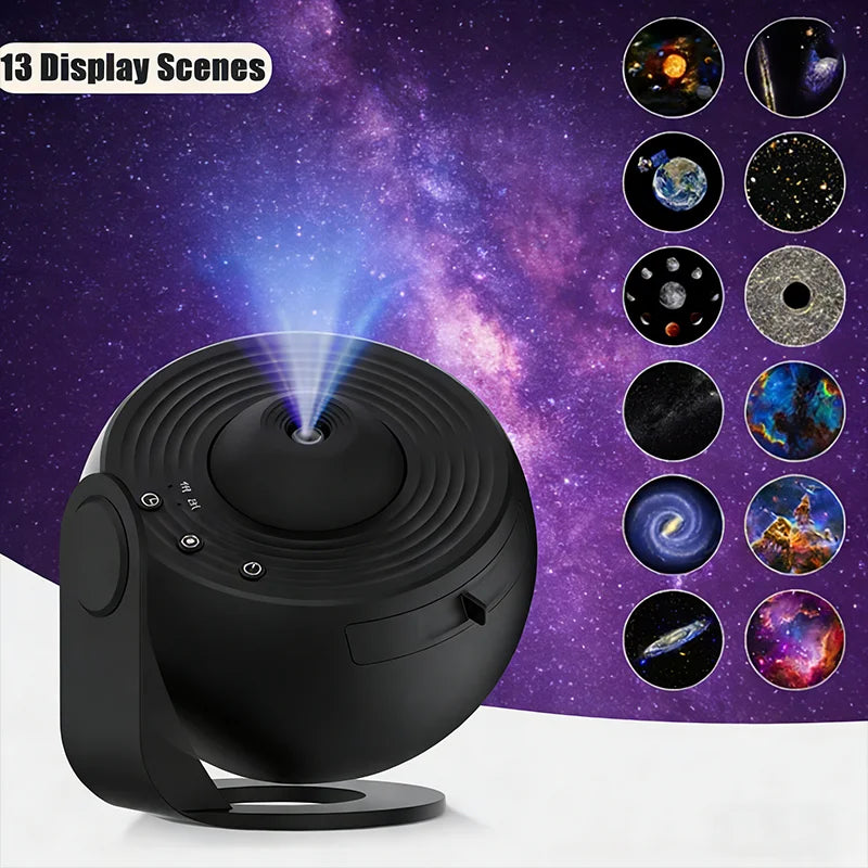 TinyGlow & Co™ Galaxy Projector Starry Sky 360° Rotate Planetarium Night Light
