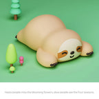 TinyGlow & Co™ Sloth Silicone LED Night Light – Rechargeable Dimmable Animal Lamp