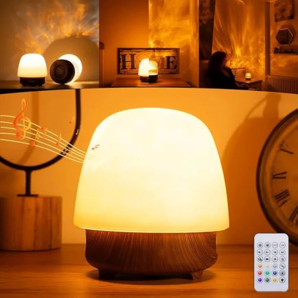 TinyGlow & Co™ Ocean Wave Projector Light with Bluetooth Speaker & Remote Control