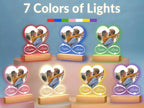 TinyGlow & Co™ Custom Personalized Photo Frame with LED Night Light