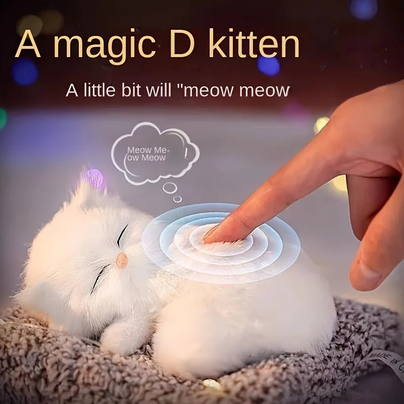 TinyGlow & Co™ Interactive Meowing Kitten Plush Toy