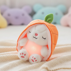 Musical Breathing Bunny Night Light - Adorable Close-up