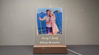 TinyGlow & Co™ Custom Acrylic Music Plaque with LED Light - Personalized Song & Photo Frame