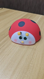 TinyGlow & Co™ Ladybug Silicone Night Light – USB Rechargeable Touch Control Lamp