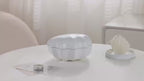 TinyGlow & Co™ Shell Lamp Bluetooth Speaker with Colorful Light Projection & White Noise
