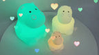 TinyGlow & Co™ Animal LED Night Light Collection – Touch Sensor 9 Colors Silicone Lamp