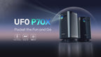 TinyGlow & Co™ BYINTEK P70X Portable Mini Projector with Battery 4K 3D WiFi
