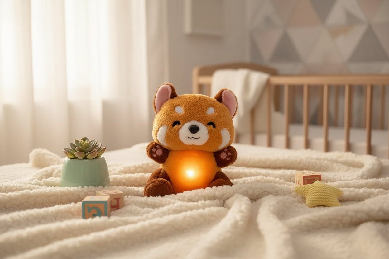 Red Panda Breathing Plush Sleep Companion