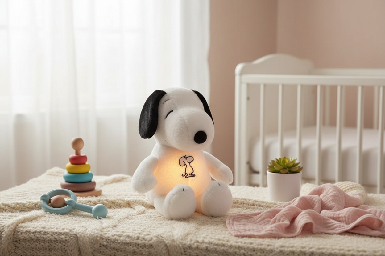 Snoopy Breathing Plush - Cozy Nursery Aesthetic